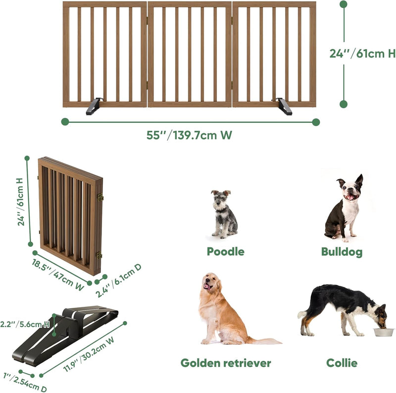 Dog Gates for Doorways Foldable Gate