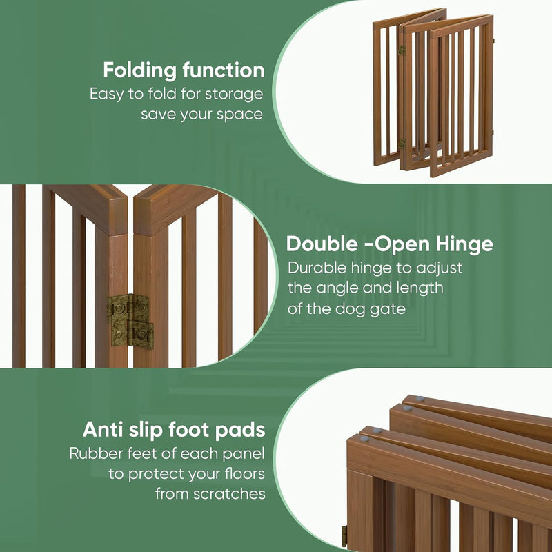 Dog Gates for Doorways Foldable Gate