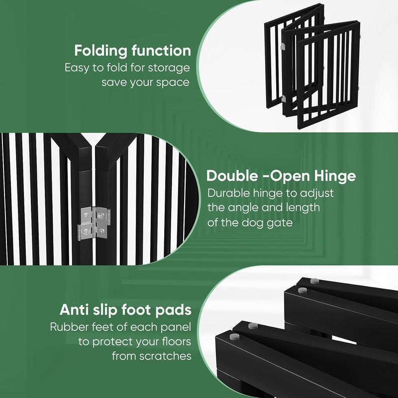 Dog Gates for Doorways Foldable Gate