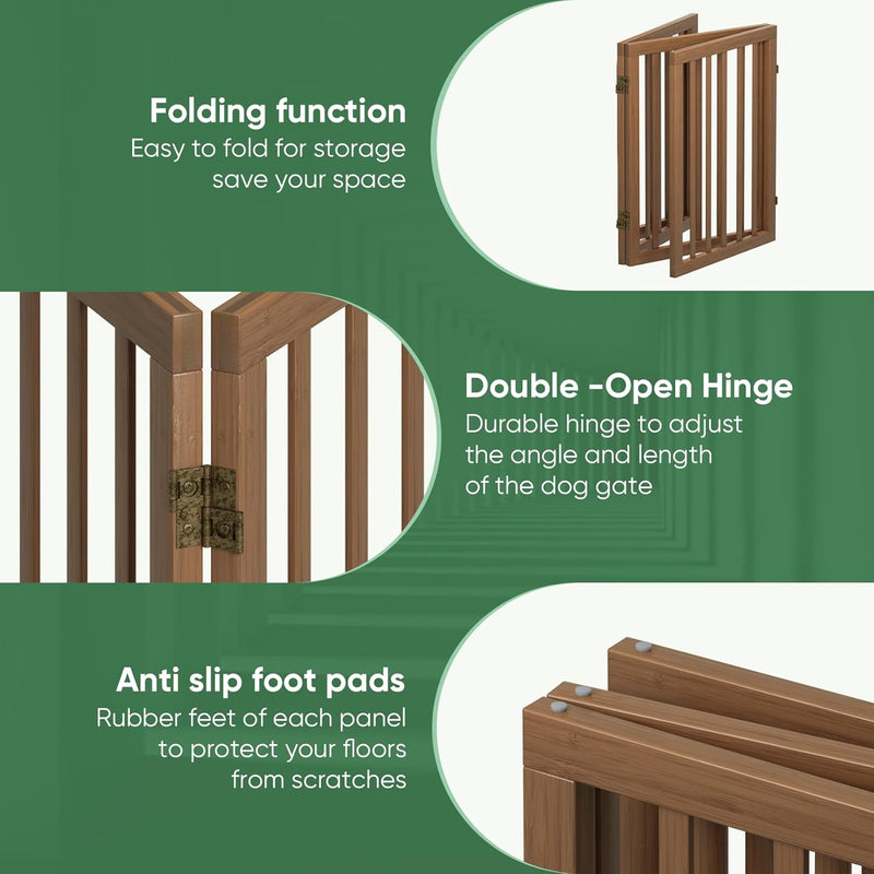 Dog Gates for Doorways Foldable Gate