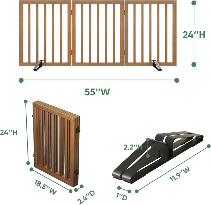 Dog Gates for Doorways Foldable Gate