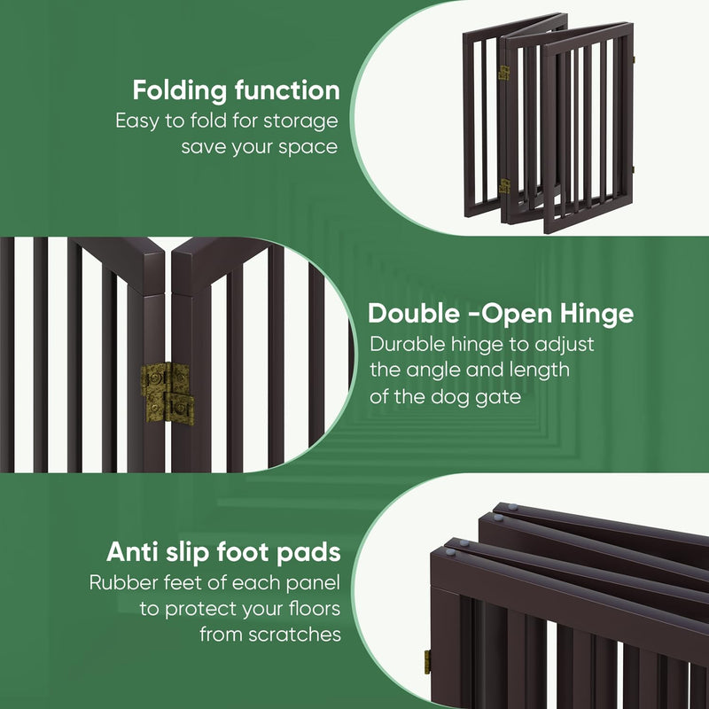 Dog Gates for Doorways Foldable Gate