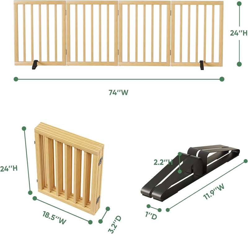 Dog Gates for Doorways Foldable Gate