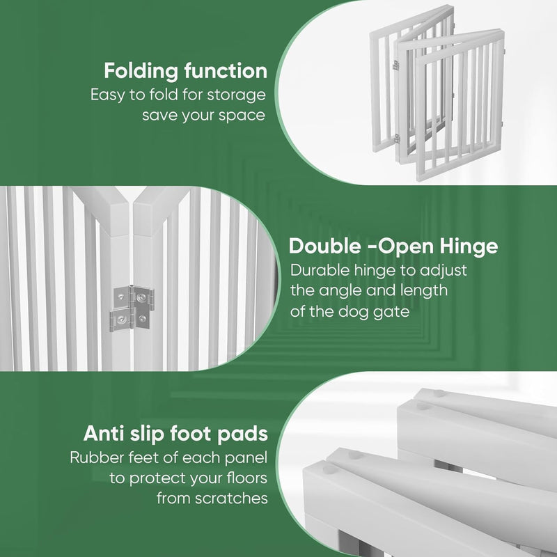 Dog Gates for Doorways Foldable Gate