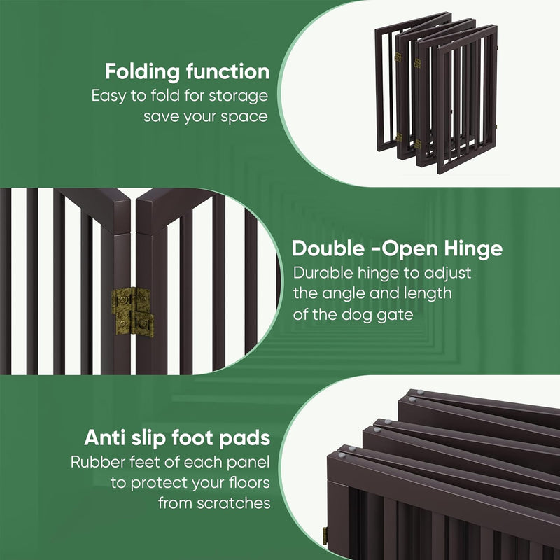Dog Gates for Doorways Foldable Gate