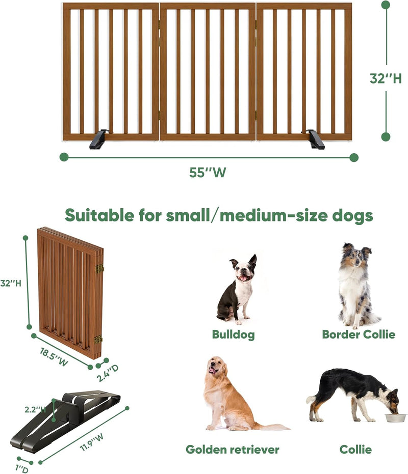 Dog Gates for Doorways Foldable Gate