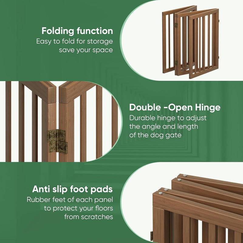 Dog Gates for Doorways Foldable Gate