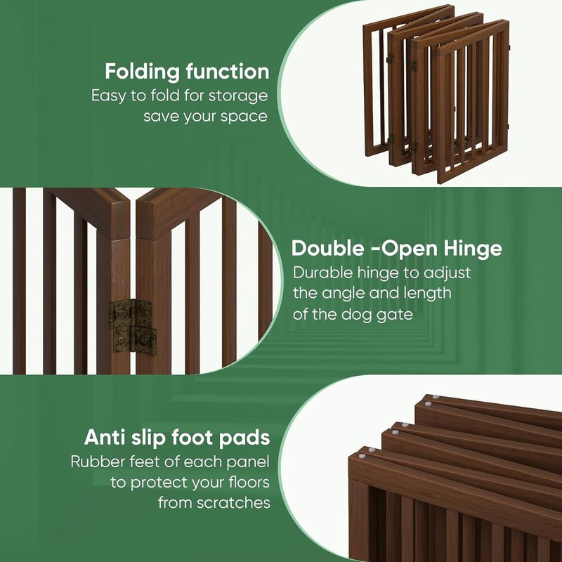 Dog Gates for Doorways Foldable Gate