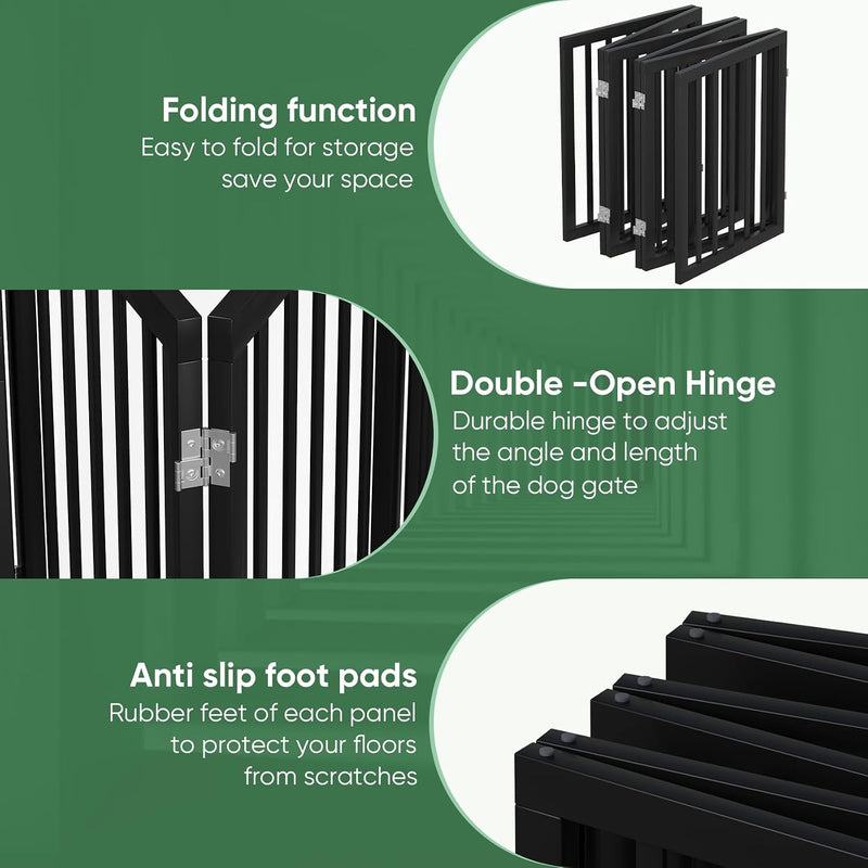 Dog Gates for Doorways Foldable Gate