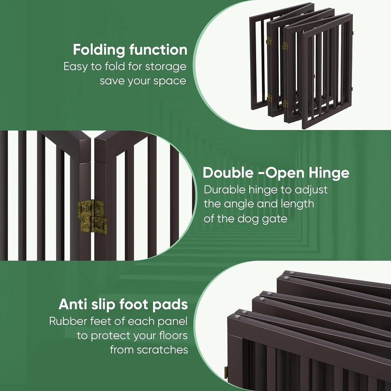 Dog Gates for Doorways Foldable Gate