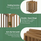 Dog Gates for Doorways Foldable Gate