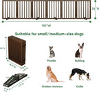 Dog Gates for Doorways Foldable Gate