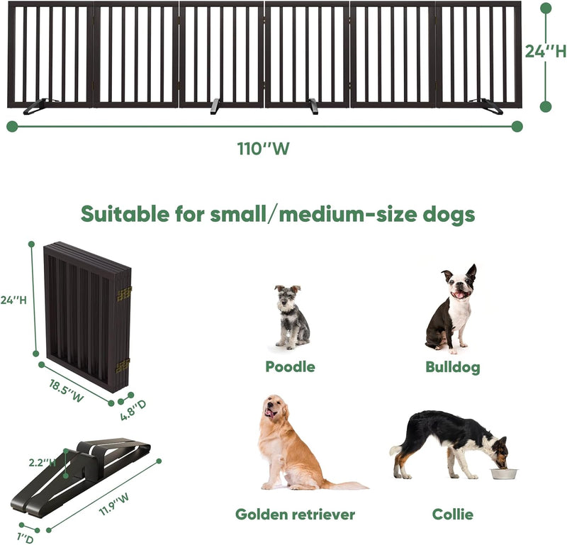 Dog Gates for Doorways Foldable Gate