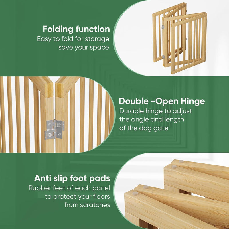 Dog Gates for Doorways Foldable Gate