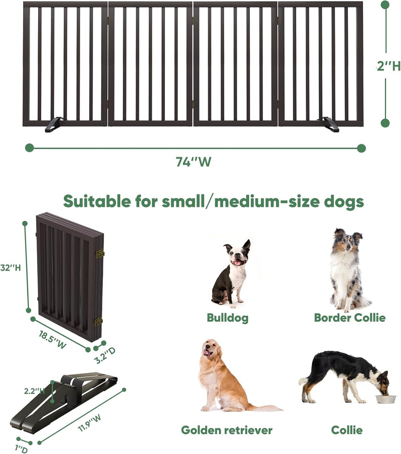 Dog Gates for Doorways Foldable Gate
