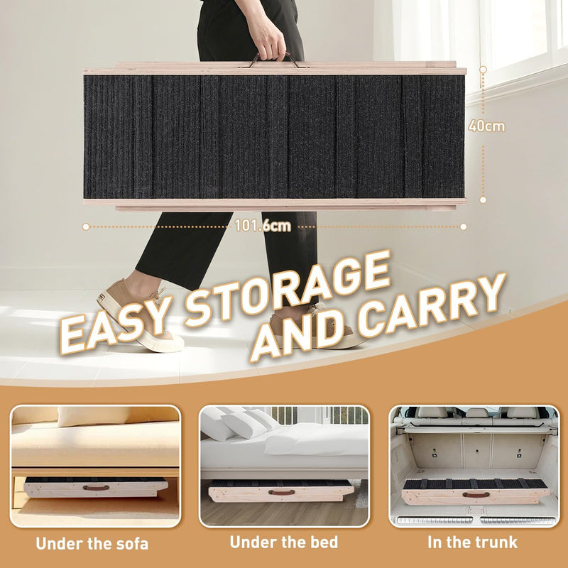 Dog Ramp for Bed Foldable Small to Large
