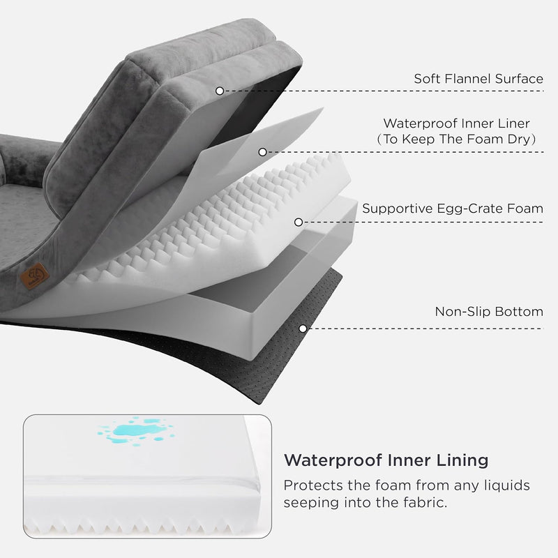 Large Dog Bed Sofa Washable Orthopaedic Couch