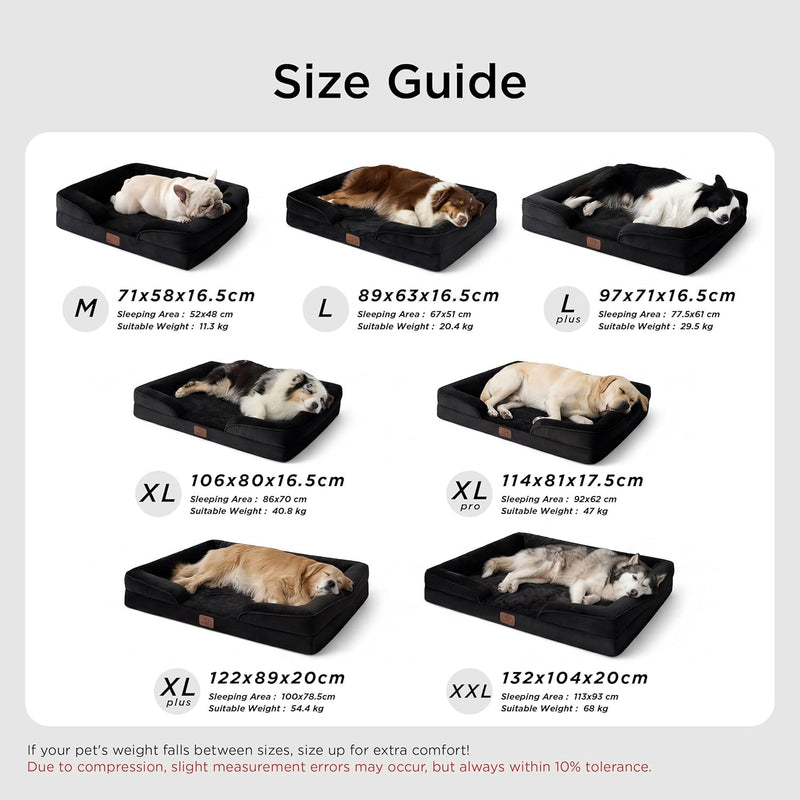 Large Dog Bed Sofa Washable Orthopaedic Couch