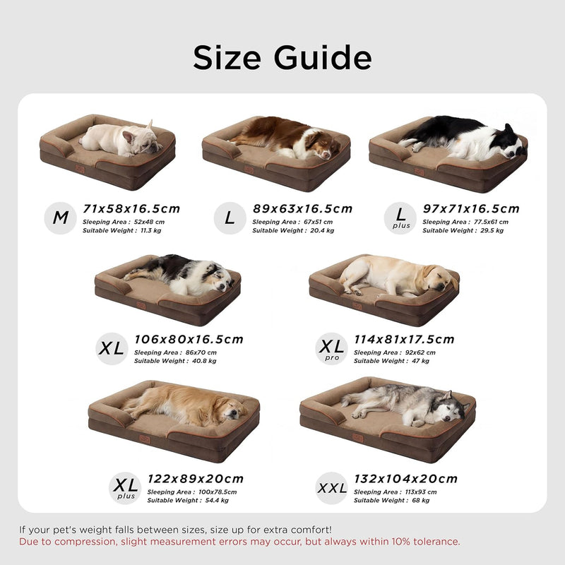 Large Dog Bed Sofa Washable Orthopaedic Couch