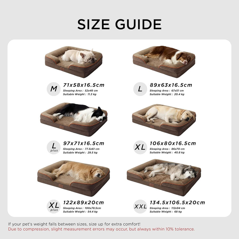 Large Dog Bed Sofa Washable Orthopaedic Couch