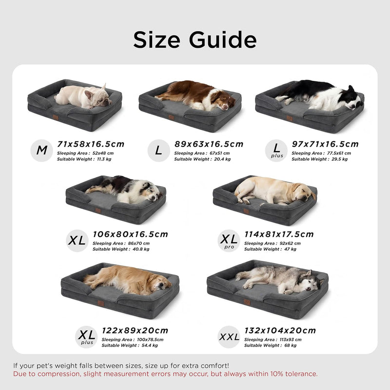 Large Dog Bed Sofa Washable Orthopaedic Couch
