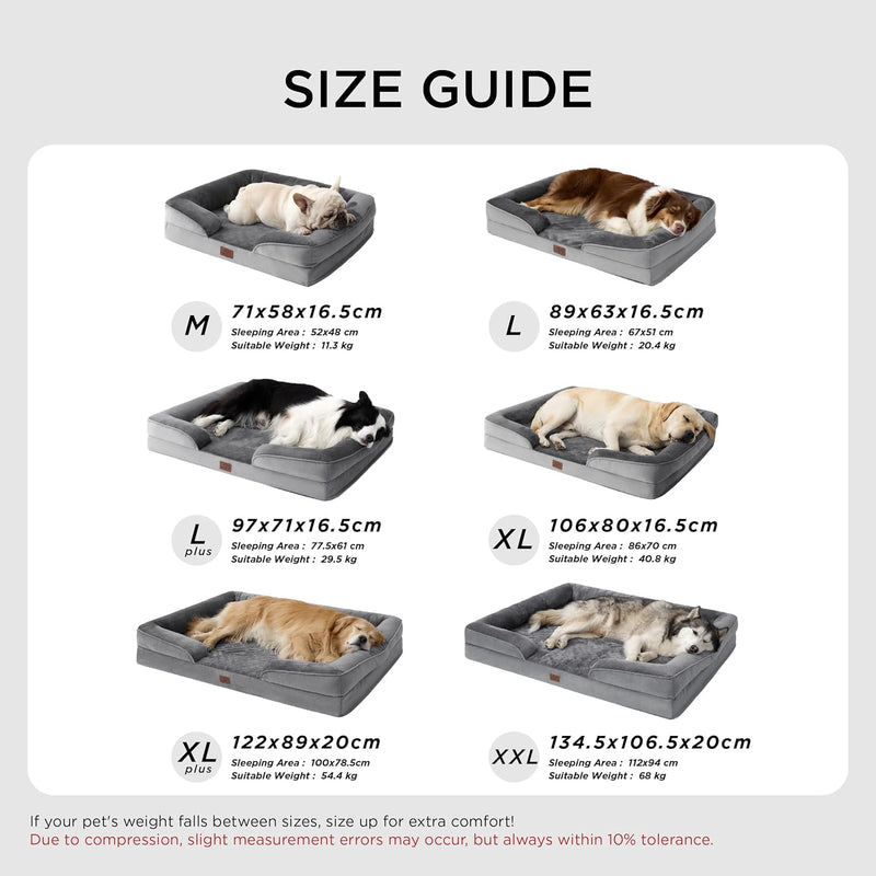 Large Dog Bed Sofa Washable Orthopaedic Couch