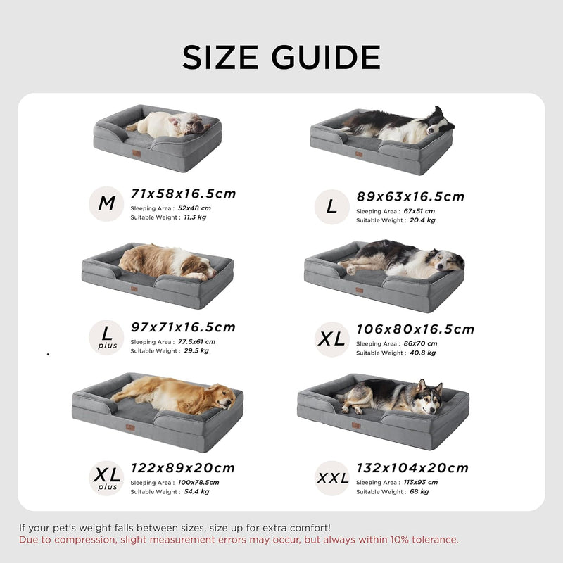 Large Dog Bed Sofa Washable Orthopaedic Couch