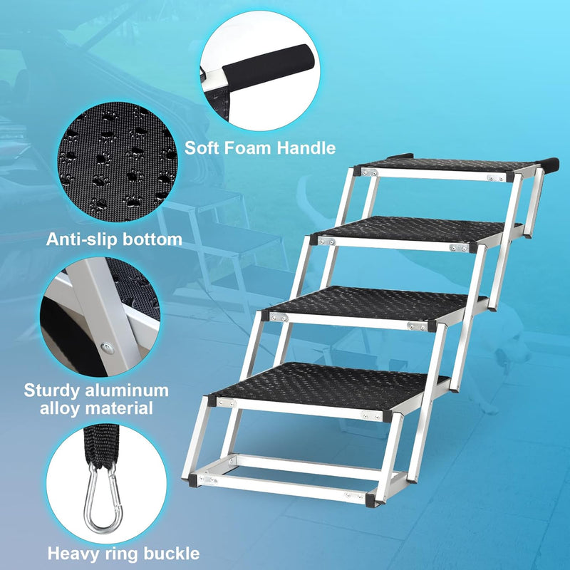 Dog Stairs for Car Collapsible Steps Ramp