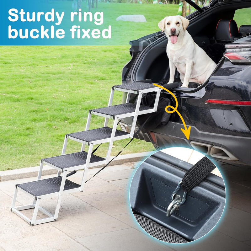 Dog Stairs for Car Collapsible Steps Ramp