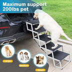 Dog Stairs for Car 180CM Collapsible Steps Ramp