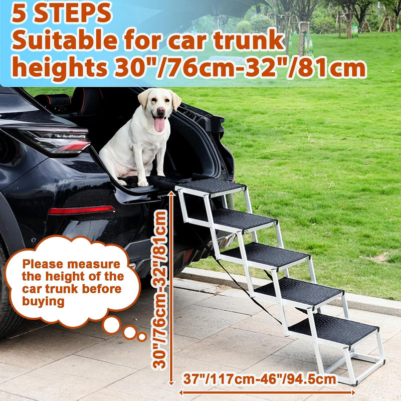 Dog Stairs for Car Collapsible Steps Ramp