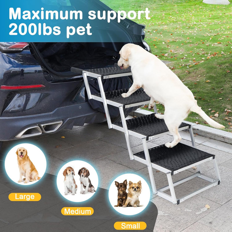 Dog Stairs for Car Collapsible Steps Ramp
