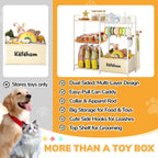 Dog Toy Basket Pet Supplies Holder -Functional Cat