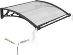Door Canopy Outdoor Awning with Drainage