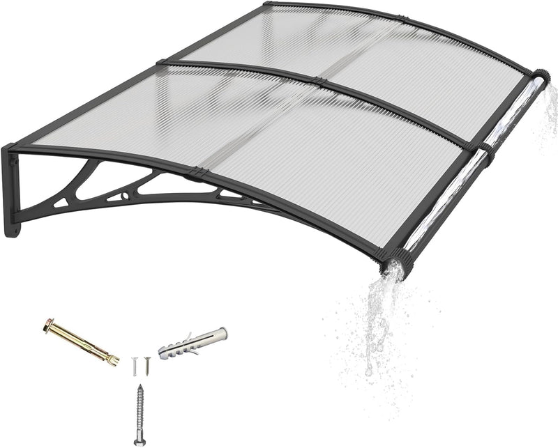 Door Canopy Outdoor Awning with Drainage