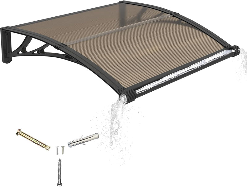 Door Canopy Outdoor Awning with Drainage
