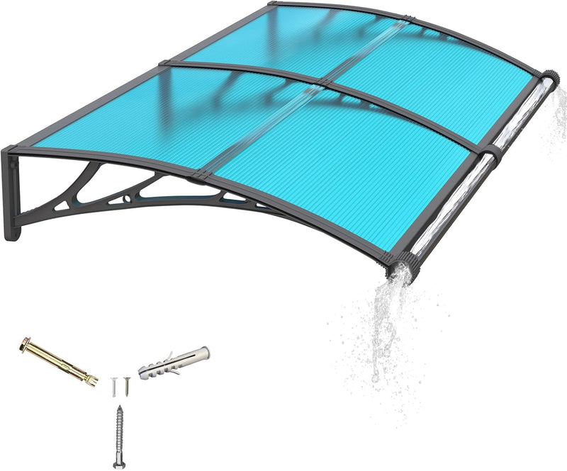 Door Canopy Outdoor Awning with Drainage
