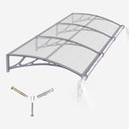 Door Canopy Outdoor Awning with Drainage