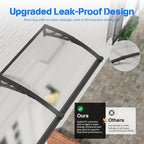 Door Canopy Outdoor Awning with Drainage