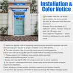 Door Canopy Outdoor Awning with Drainage
