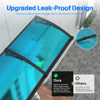 Door Canopy Outdoor Awning with Drainage