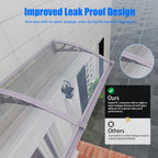 Door Canopy Outdoor Awning with Drainage