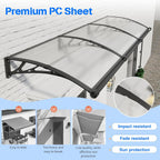 Door Canopy Outdoor Awning with Drainage