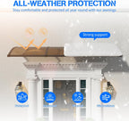 Door Canopy Outdoor Awning with Drainage