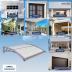Door Canopy Outdoor Awning with Drainage