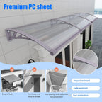 Door Canopy Outdoor Awning with Drainage