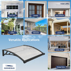 Door Canopy Outdoor Awning with Drainage