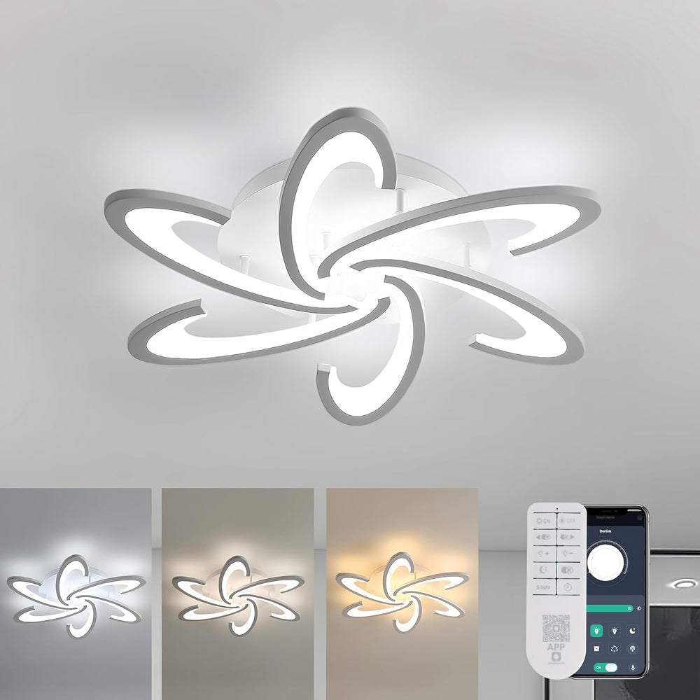 LED Ceiling Light Dimmable Modern Lights Living Room