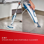 Double 2-In-1 Steam Mop with Portable Cleaner