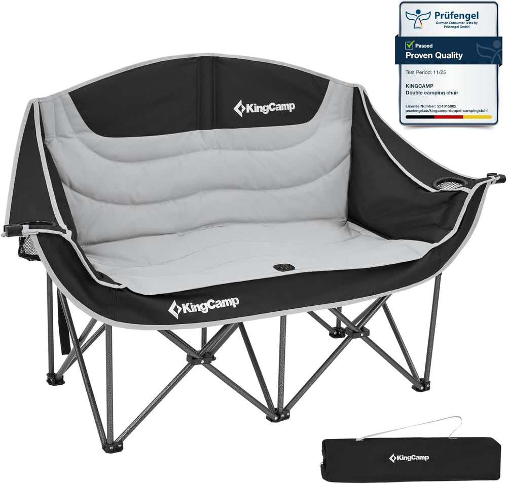 Double Camping Chair for Adults Up to 300